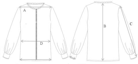 479x223 Cara Blouse Sechanted - Blouse Sketch