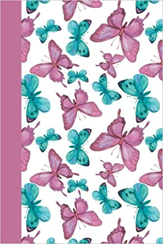 333x499 Sketch Journal Pink And Blue Butterflies 6x9 - Blue Butterfly Sketch
