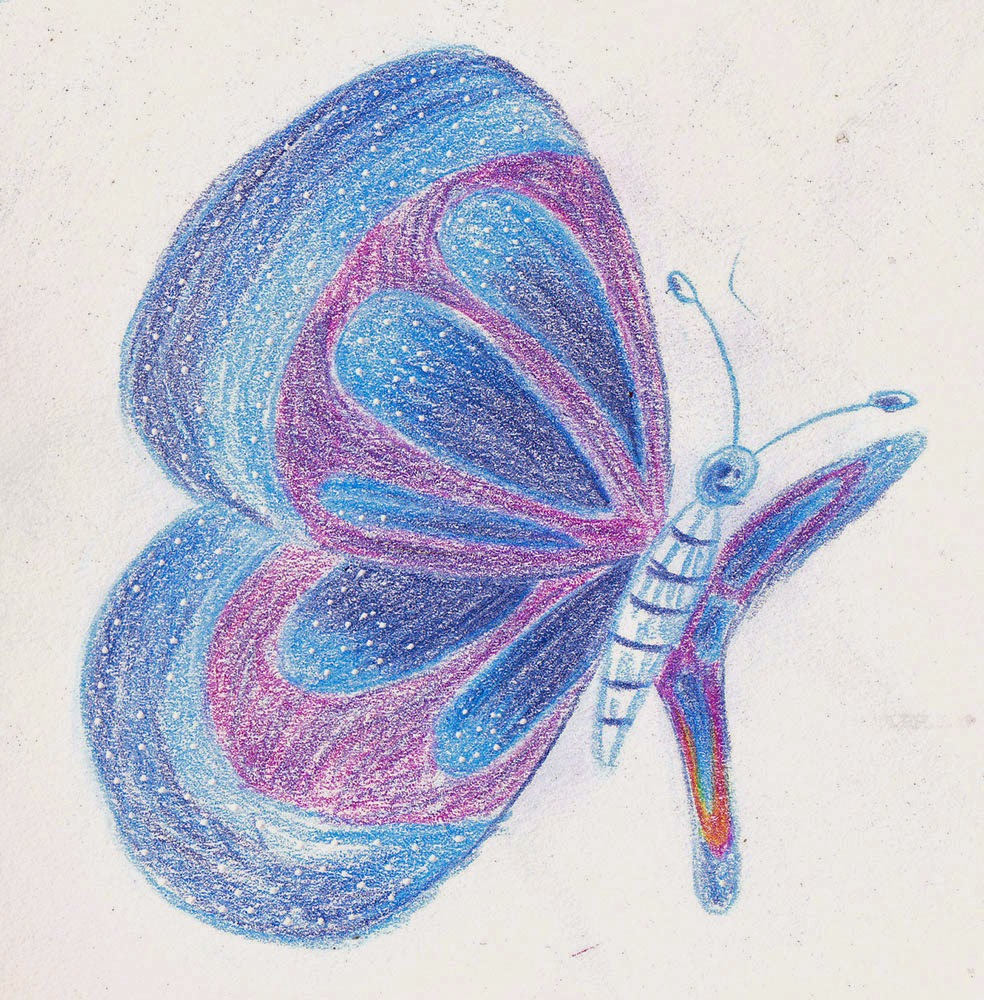 984x1000 Weekly Doodles And Tuts Drawspace Lesson S05 How To Draw A - Blue Butterfly Sketch