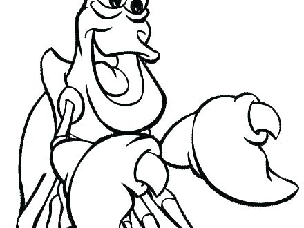 440x330 Sebastian Coloring Pages Coloring Pages St - Blue Crab Sketch