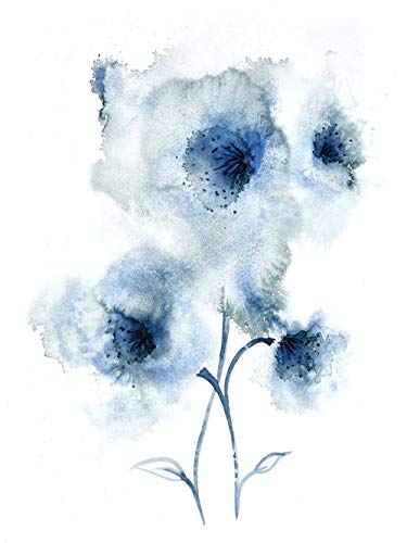 Blue Flower Sketch at PaintingValley.com | Explore collection of Blue ...