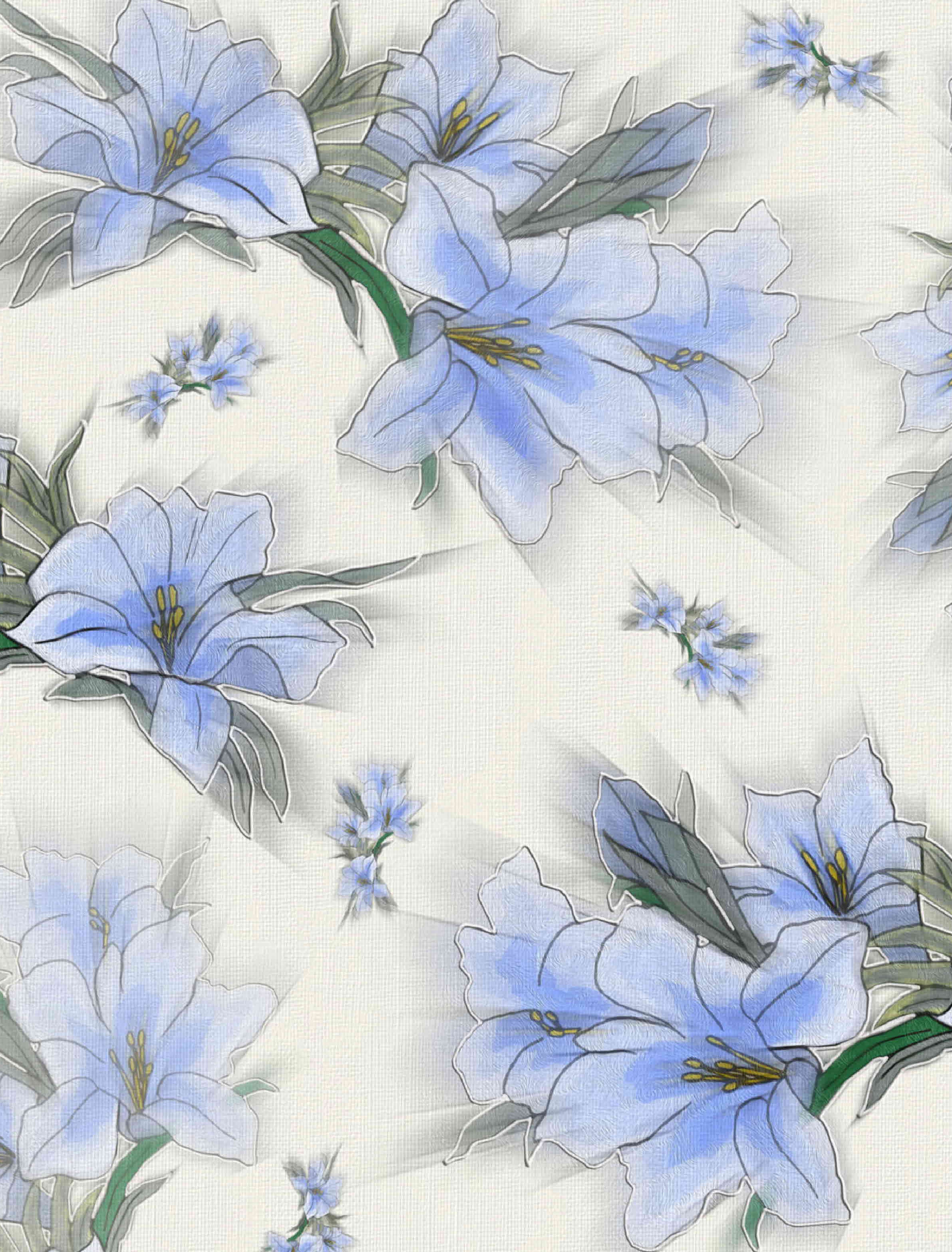 3803x5000 Free Images Branch, Flower, Petal, Floral, Blue, Flora, Material - Blue Flower Sketch