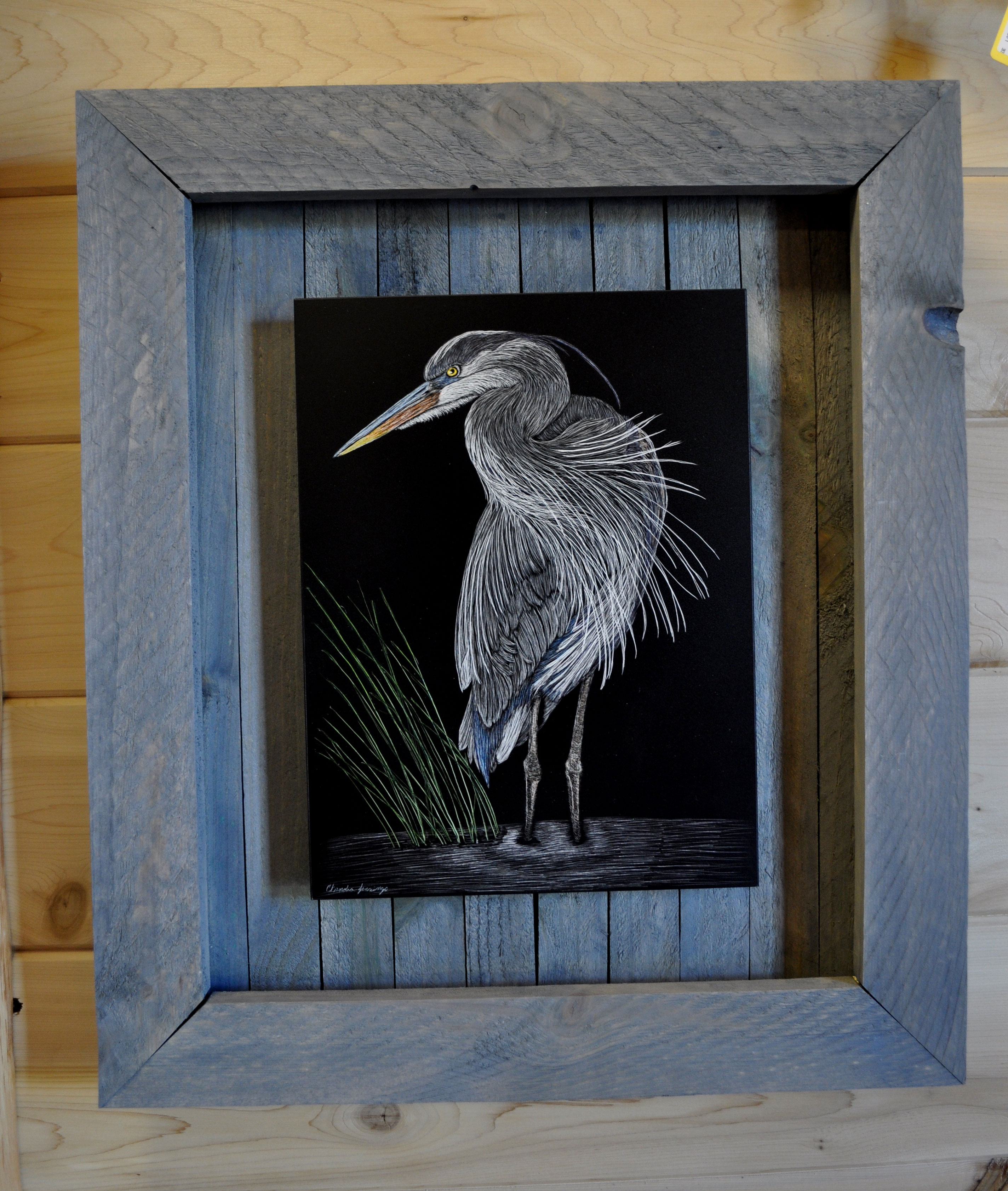 2848x3364 Blue Heron Sketch Art - Blue Heron Sketch