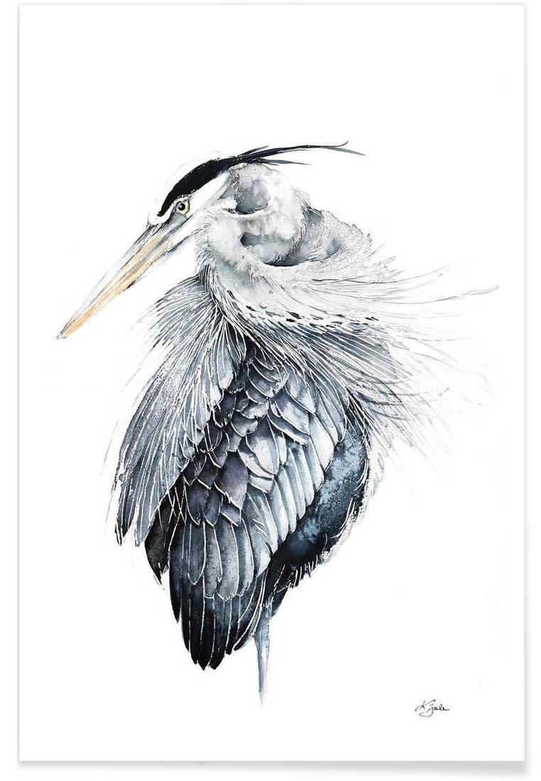 Blue Heron Sketch at PaintingValley.com | Explore collection of Blue ...