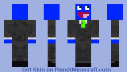 256x146 Blue Man Group Mr.awesome Minecraft Skin - Blue Man Group Sketch