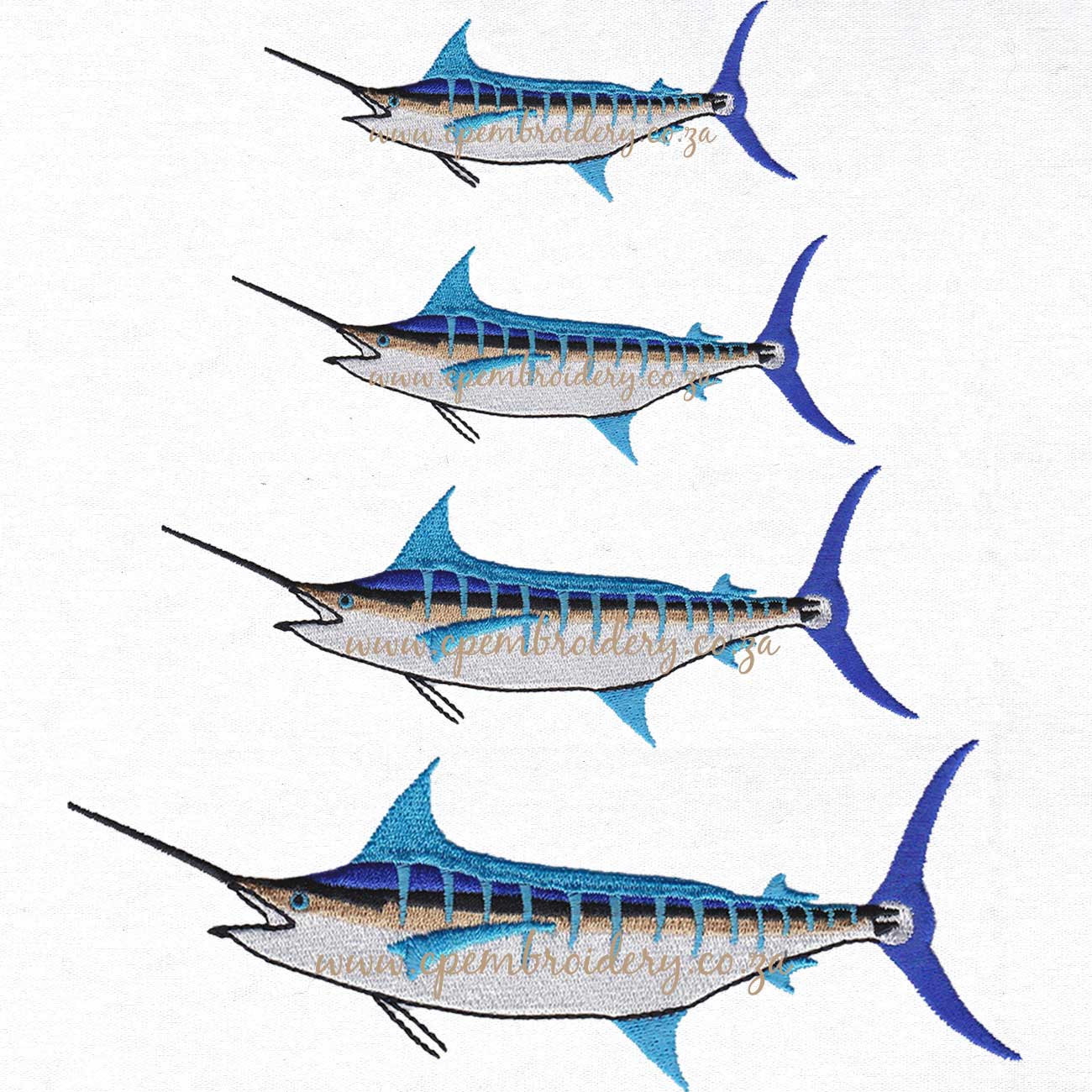 1300x1300 Blue Marlin Fish Deep Sea Ocean Realistic Fish Machine Etsy - Blue Marlin Sketch