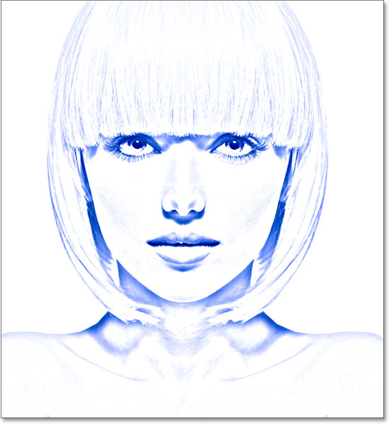 549x598 Photo To Pencil Sketch Effect In Photoshop Cc Tutorial - Blue Sketch