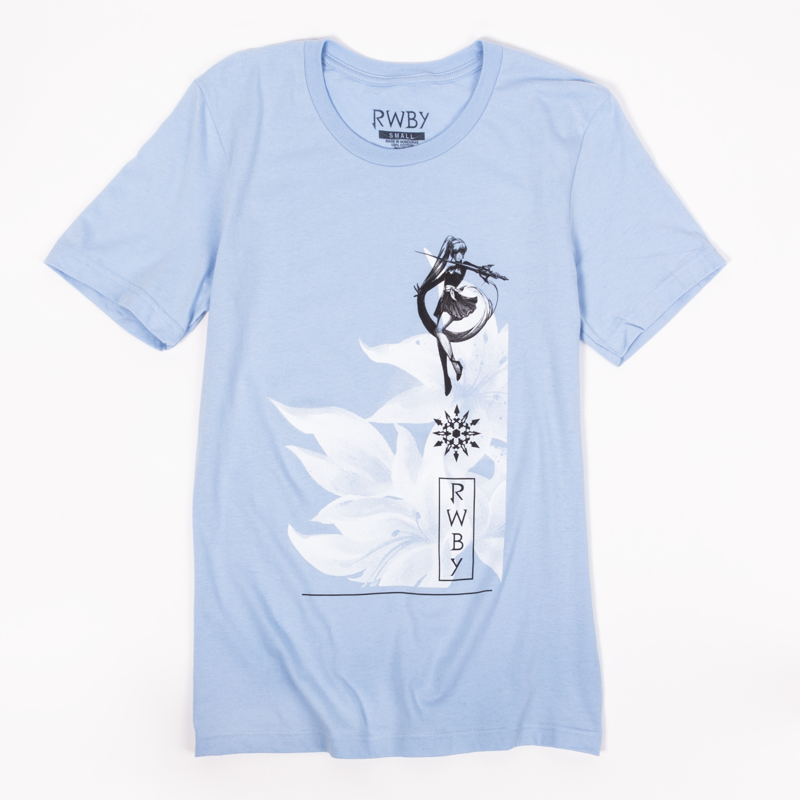 800x800 Rwby Weiss Floral Sketch T Shirt Rooster Teeth Store - Blue Sketch