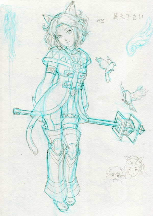 600x848 - Blue Sketch Pencil