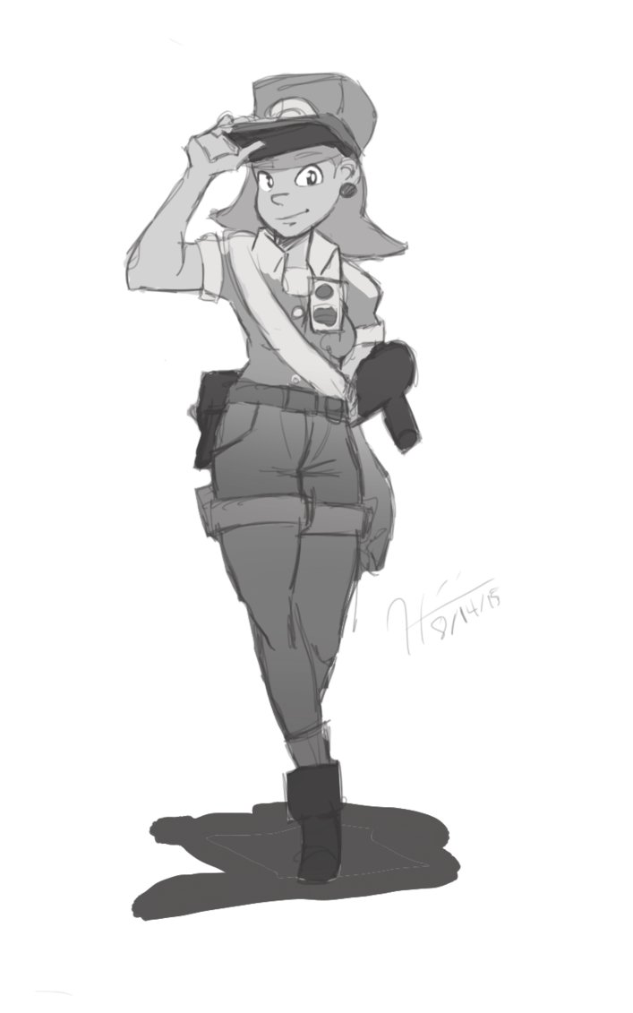 707x1131 Officer Bluebell Sketch By Hisian400 - Bluebell Sketch