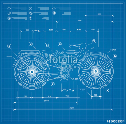 500x494 Blueprint Plan Outline Draft Motorbike Motorcycle. Drawing Of The - Blueprint Sketch Font