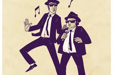 390x260 Blues Brothers Wallpapers Wallpapers - Blues Brothers Sketch
