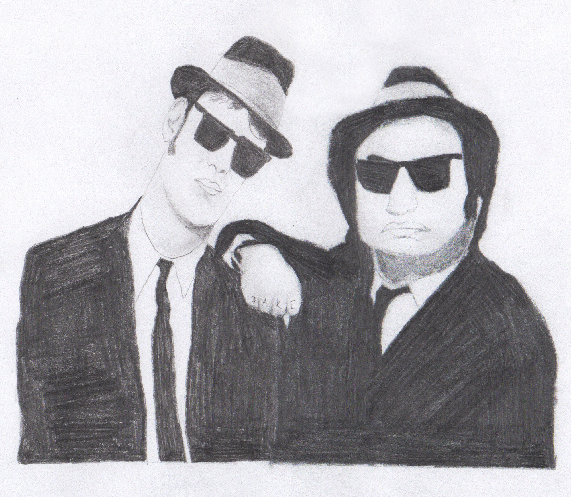 2004x1743 Blues Brothers Sketch By Jackdaman171 - Blues Brothers Sketch