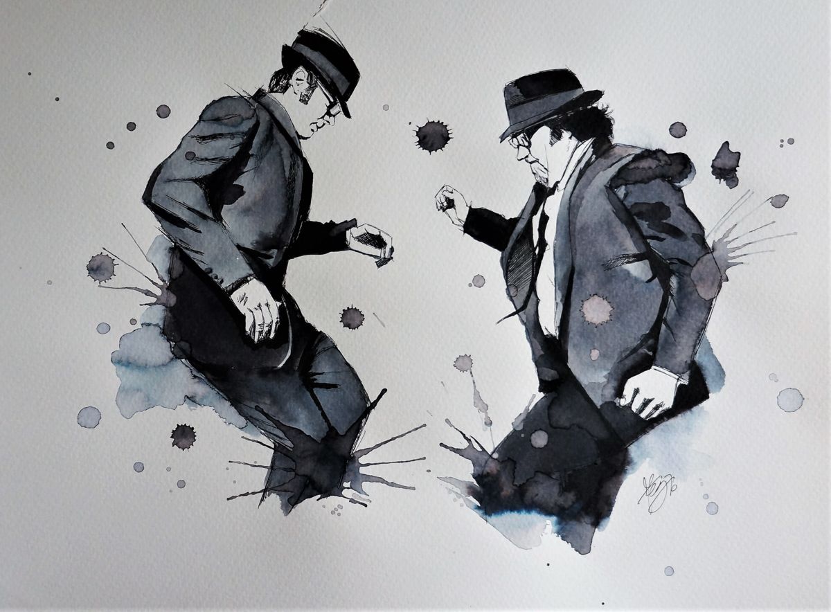 1200x884 The Blues Brother 2 (Federica Masini) - Blues Brothers Sketch