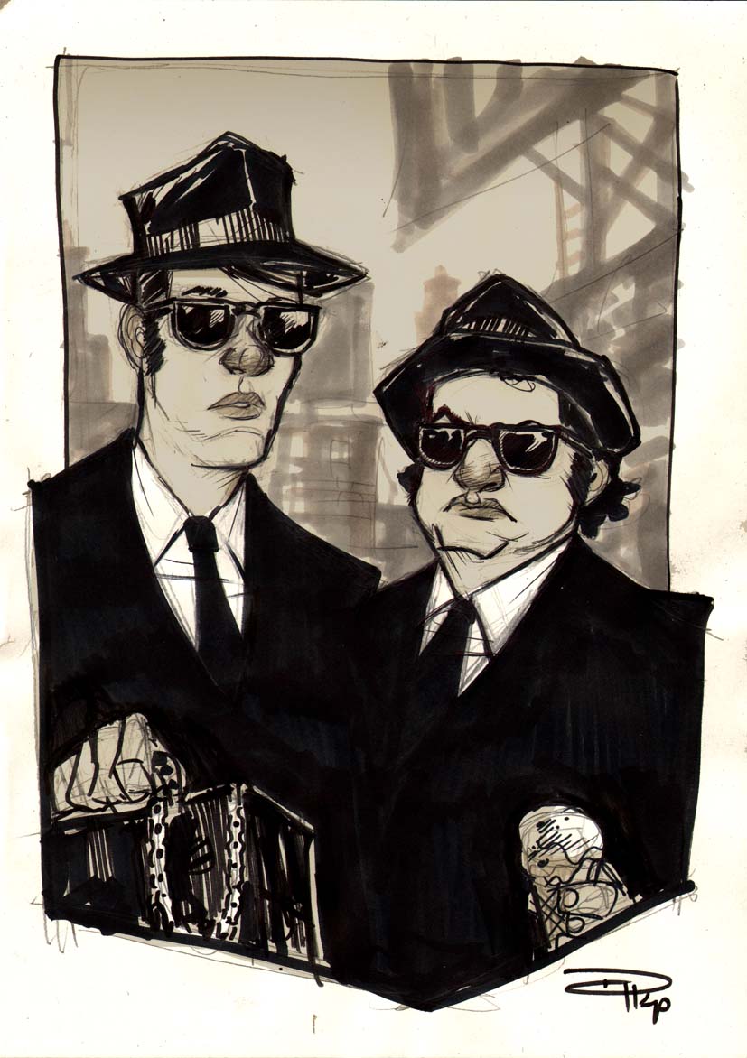 827x1172 The Blues Brothers By Denism79 - Blues Brothers Sketch
