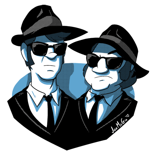 500x494 The Blues Brothers By Joemcgro - Blues Brothers Sketch