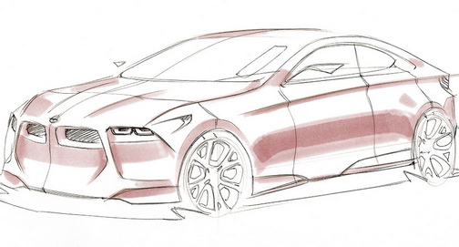 504x271 Bmw Sports Car Concept Rendered From Spy Shots Carscoops - Bmw Car Sketch