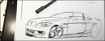 400x158 Bmw Car Sketch Tutorial - Bmw Car Sketch