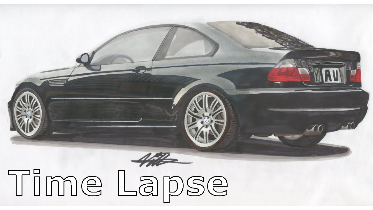 1280x720 Bmw E46 M3 Drawing - Bmw M3 Sketch