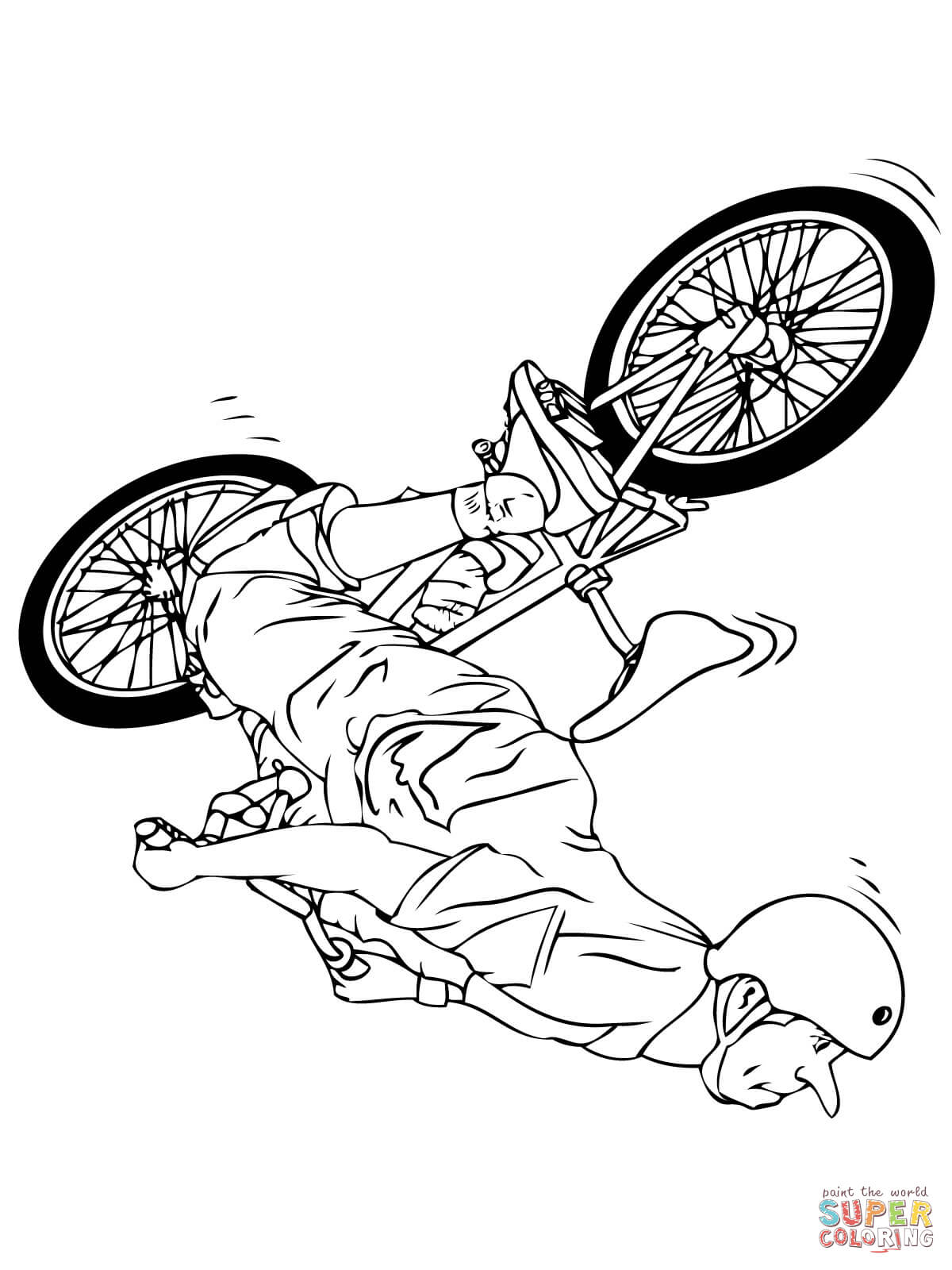 1200x1600 Collection Of Bmx Bike Coloring Pages High Quality, Free - Bmx Bike Sketch
