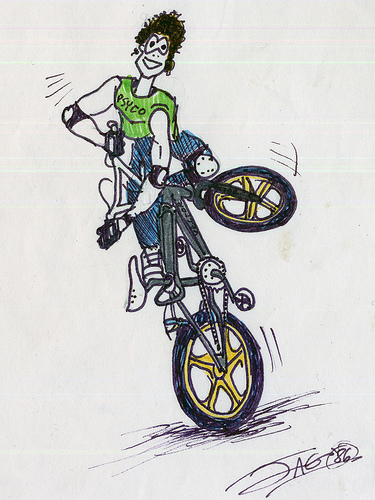 Bmx Sketch at PaintingValley.com | Explore collection of Bmx Sketch