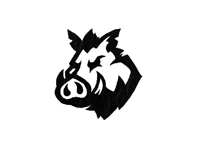 400x300 Boar Sketch 2 By Griff Designs - Boar Sketch