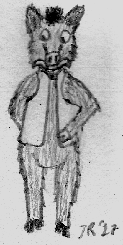 417x825 Boar Sketch By Joshua Reynard - Boar Sketch