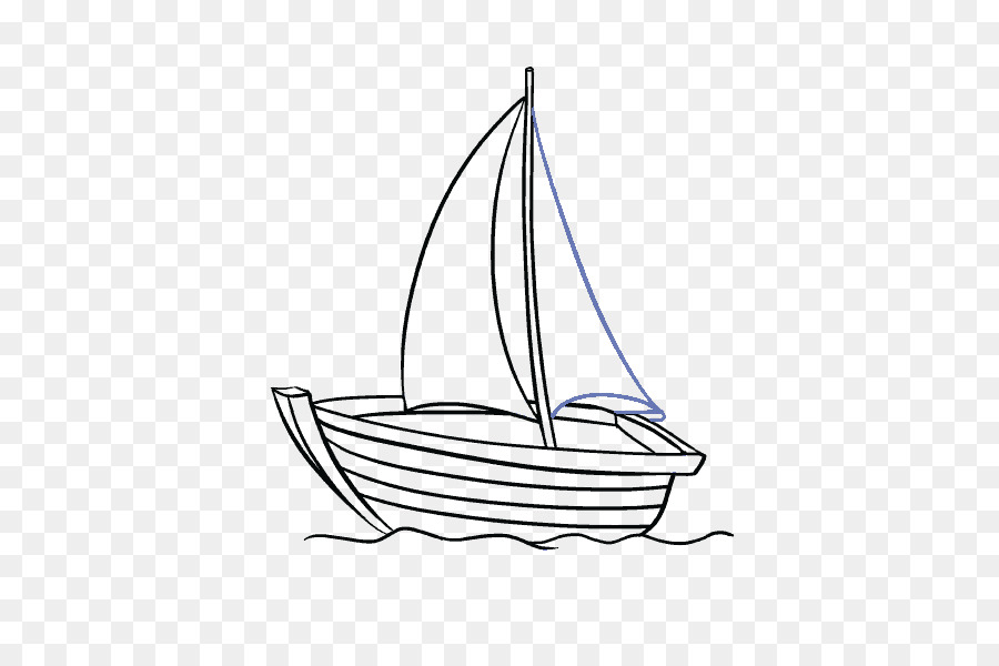 900x600 Drawing Sailboat Sketch - Boat Sketch