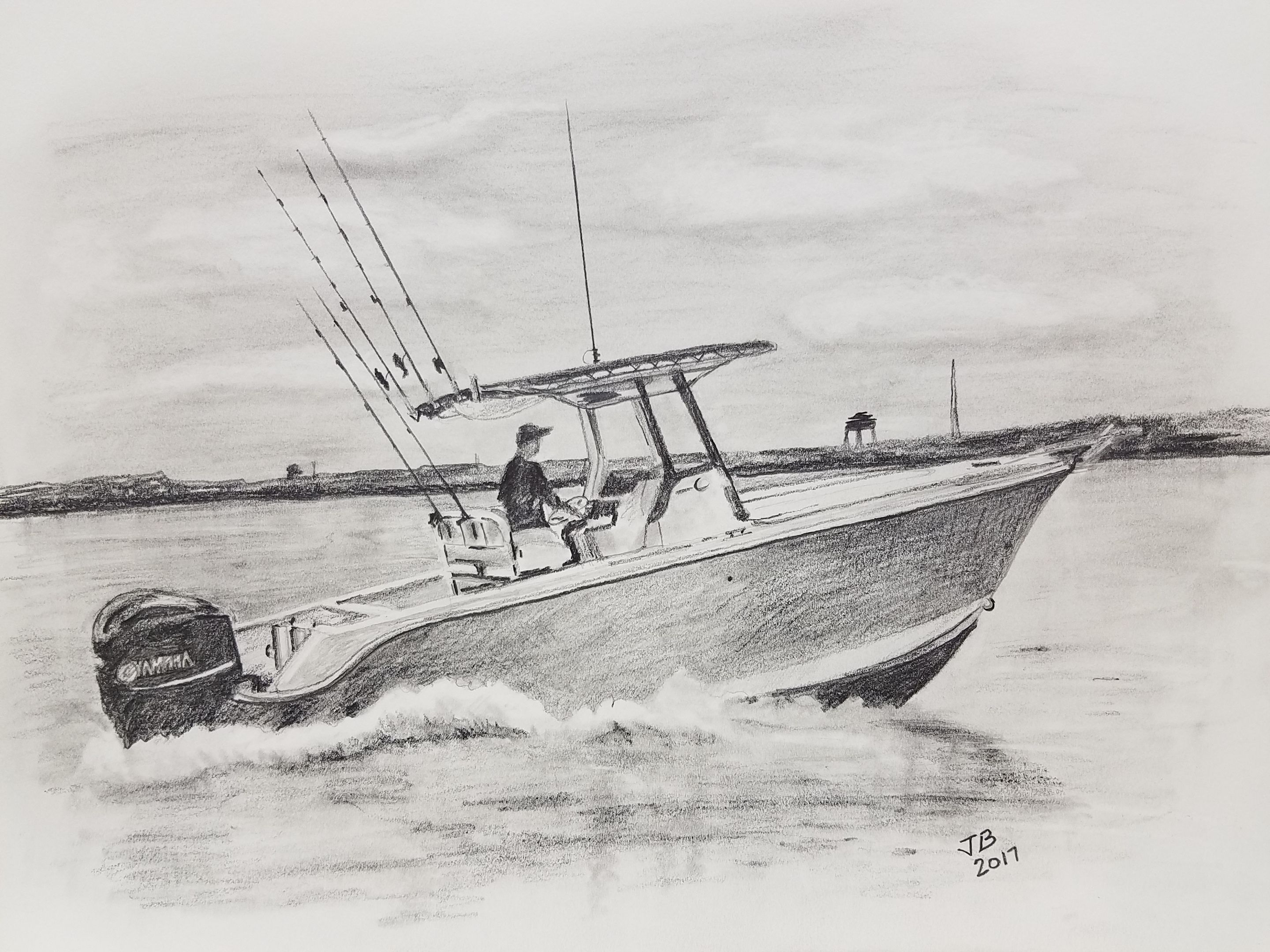 2880x2160 Fishing Boat Sketch Boat Drawing Boat Drawing - Boat Sketch