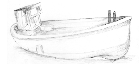 532x247 Pencil Drawings Pencil Drawings Boats - Boat Sketch Images