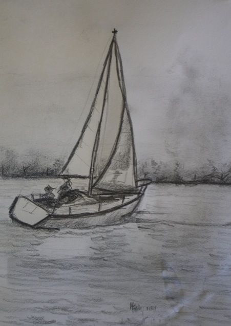 451x637 Sailboat Drawing Sketch Related Keywords Amp Suggestions - Boat Sketches