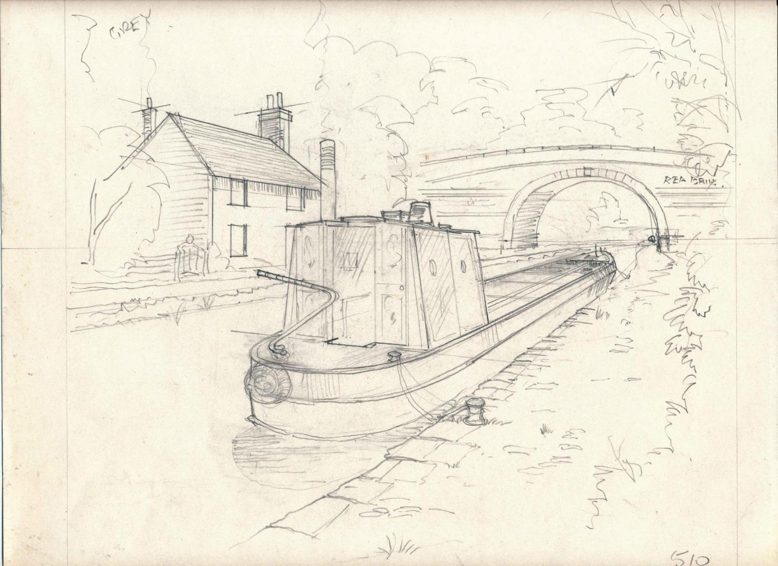 1600x1166 Sketches Richard Adshead Artist - Boat Sketches