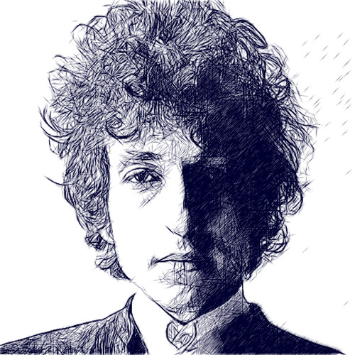 500x500 Bob Dylan Cooee - Bob Dylan Sketch