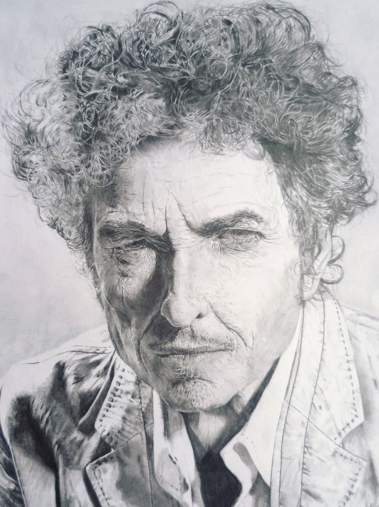 772x1034 Bob Dylan Drawing By Loaded88 - Bob Dylan Sketch