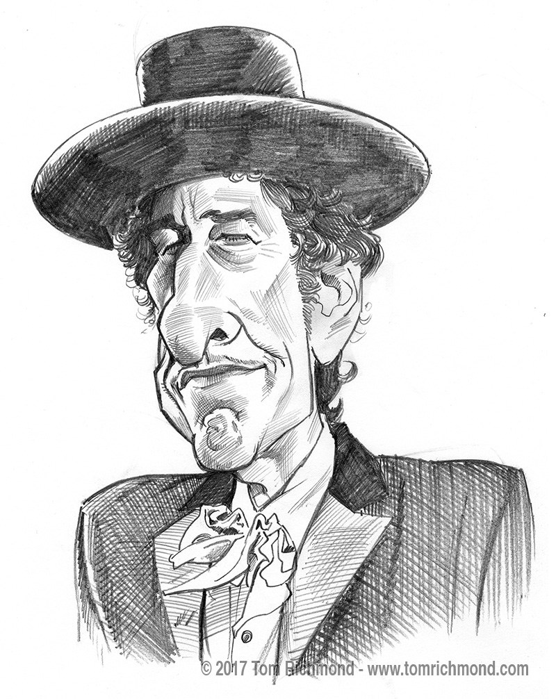 800x1006 Richmond Illustration Inc. - Bob Dylan Sketch