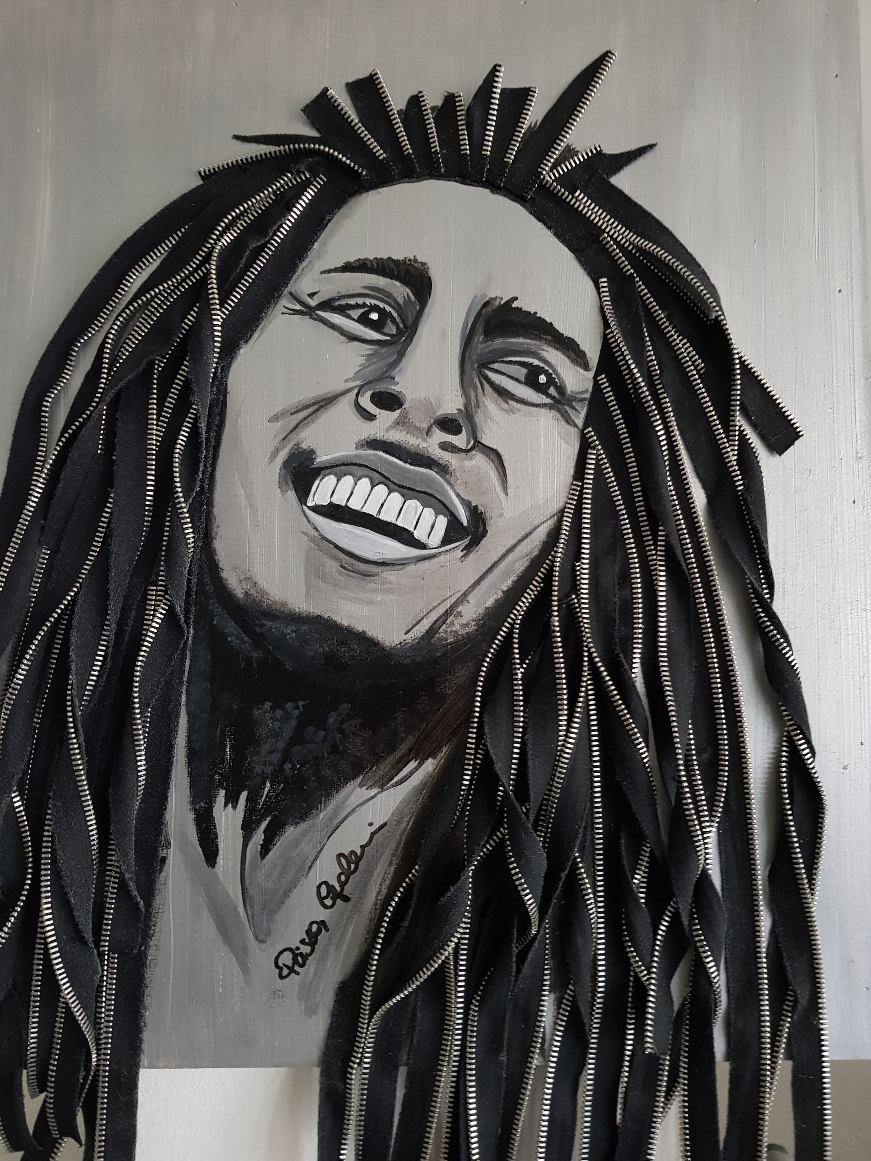 3024x4031 Bob Marley Smiling - Bob Marley Sketch