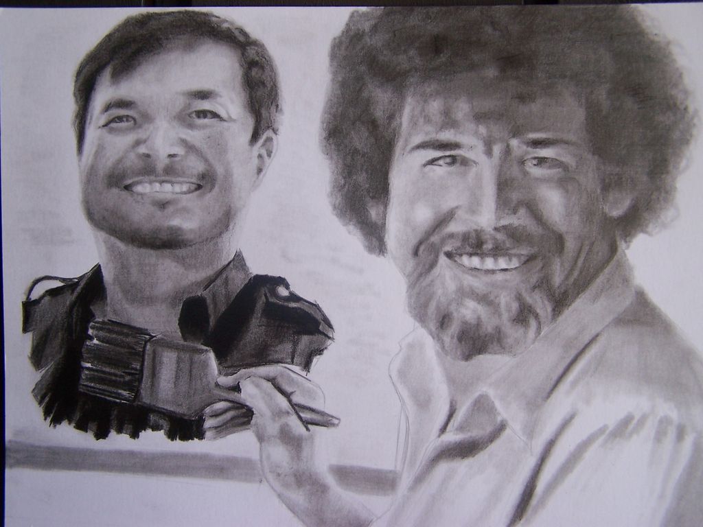 1024x768 Jim Lee Y Bob Ross Luis Carlos A - Bob Ross Sketch