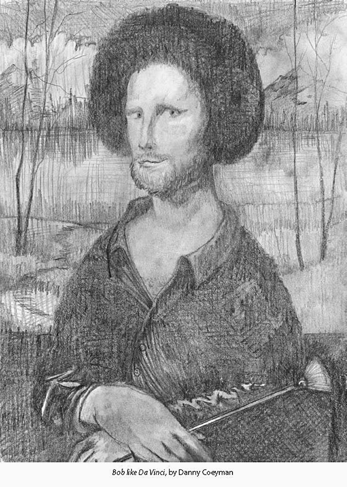 712x1000 The Bob Ross Phenomenon - Bob Ross Sketch