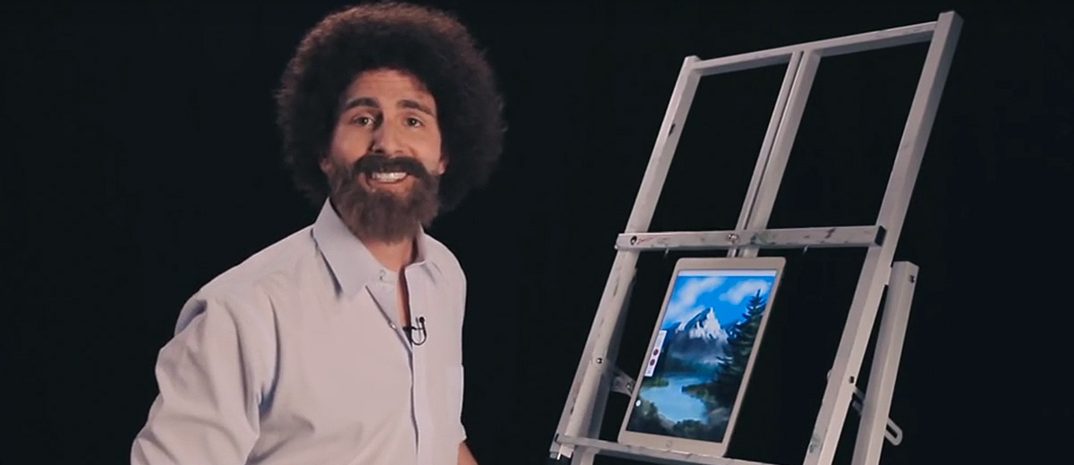 1200x520 The Joy Of Sketching An Homage To Bob Ross Create - Bob Ross Sketch