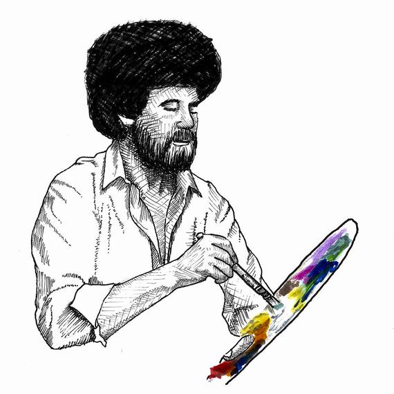 Bob Ross Sketch at Explore collection of Bob Ross