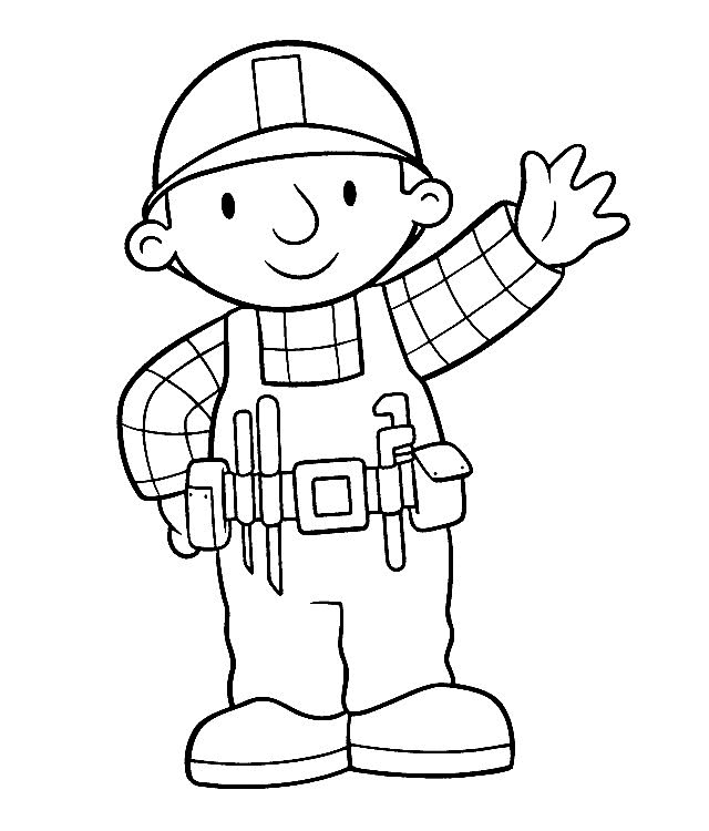 640x750 Meslekler Etkinlik Ve Boyama - Bob The Builder Sketch