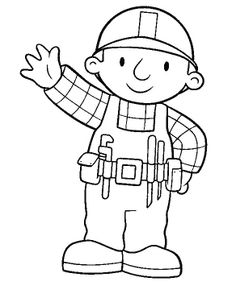 236x294 The 52 Best Bob Images Colouring Pages For Kids - Bob The Builder Sketch