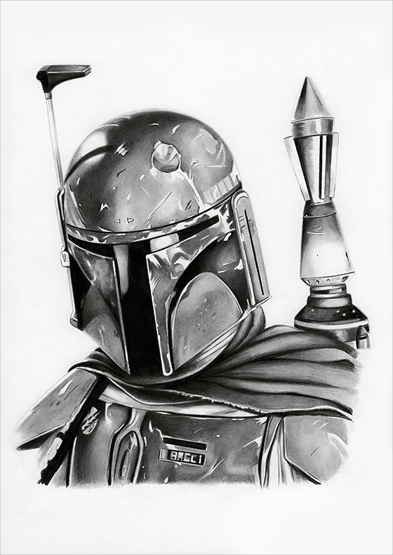 Boba Fett Helmet Sketch at PaintingValley.com | Explore collection of