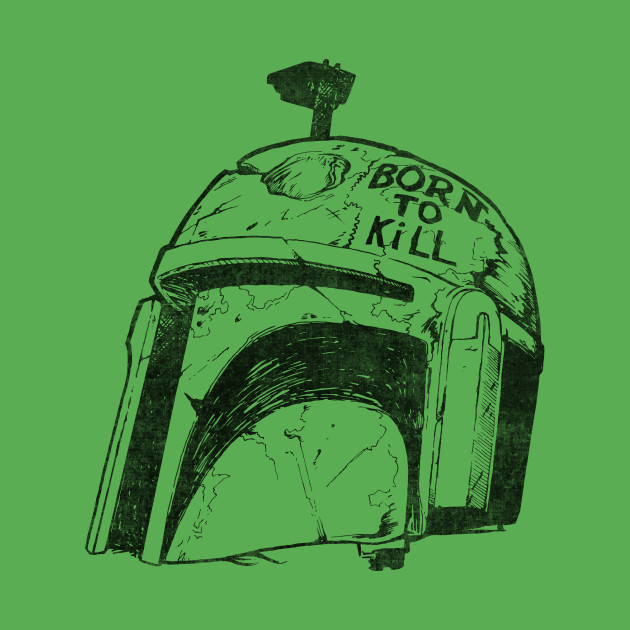 630x630 Born To Kill - Boba Fett Helmet Sketch