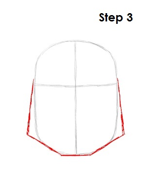 300x388 How To Draw Boba Fett - Boba Fett Helmet Sketch