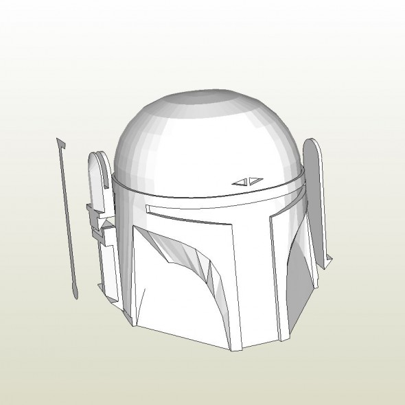 Boba Fett Helmet Sketch at PaintingValley.com | Explore collection of ...