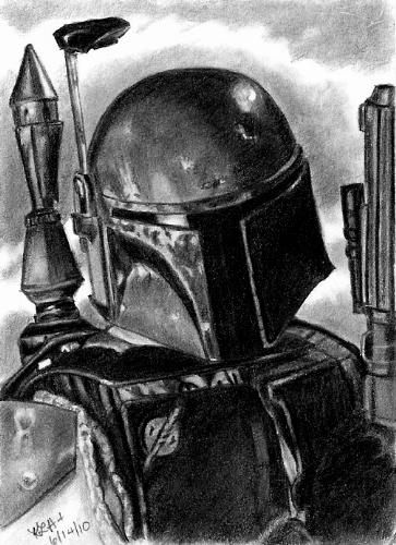 363x500 Esb Sketch Cards - Boba Fett Sketch