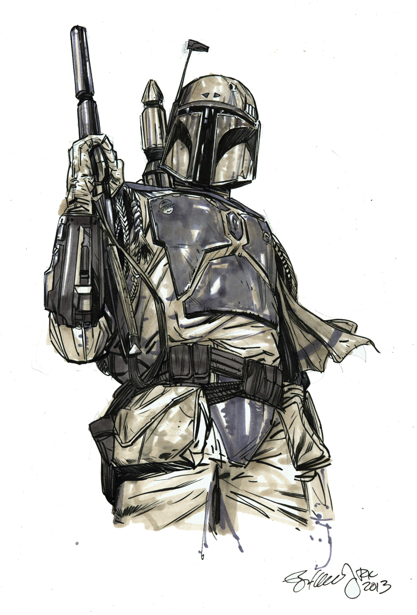830x1224 Funrama Boba Fett Sketch - Boba Fett Sketch
