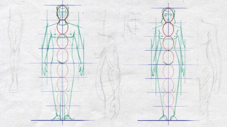 750x422 Easy Steps To Figure Drawing - Body Anatomy Sketch