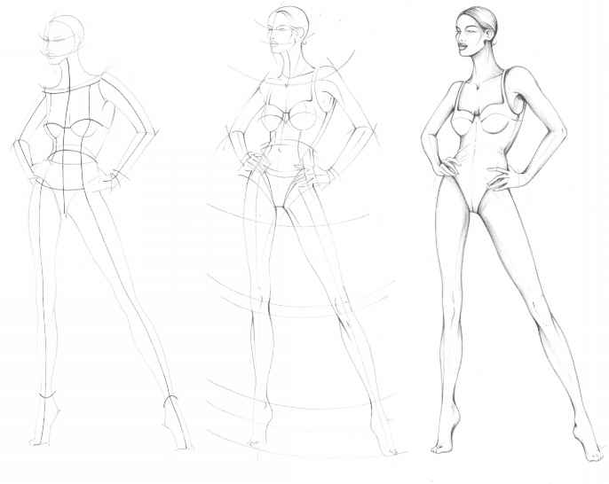 686x546 The Fashion Plate - Body Figure Sketch